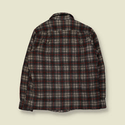 1970s | Pendleton | Tartan Wool Shirt | Grey/Red - S