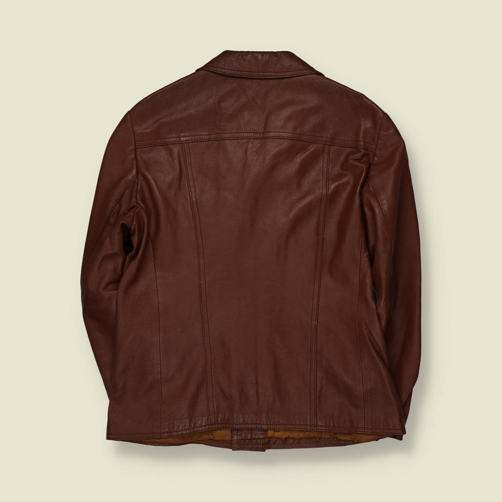 1970s | Leather Jacket | Brown - XS