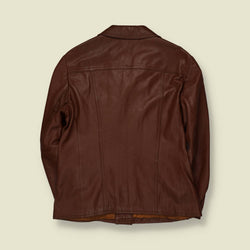 1970s | Leather Jacket | Brown - XS