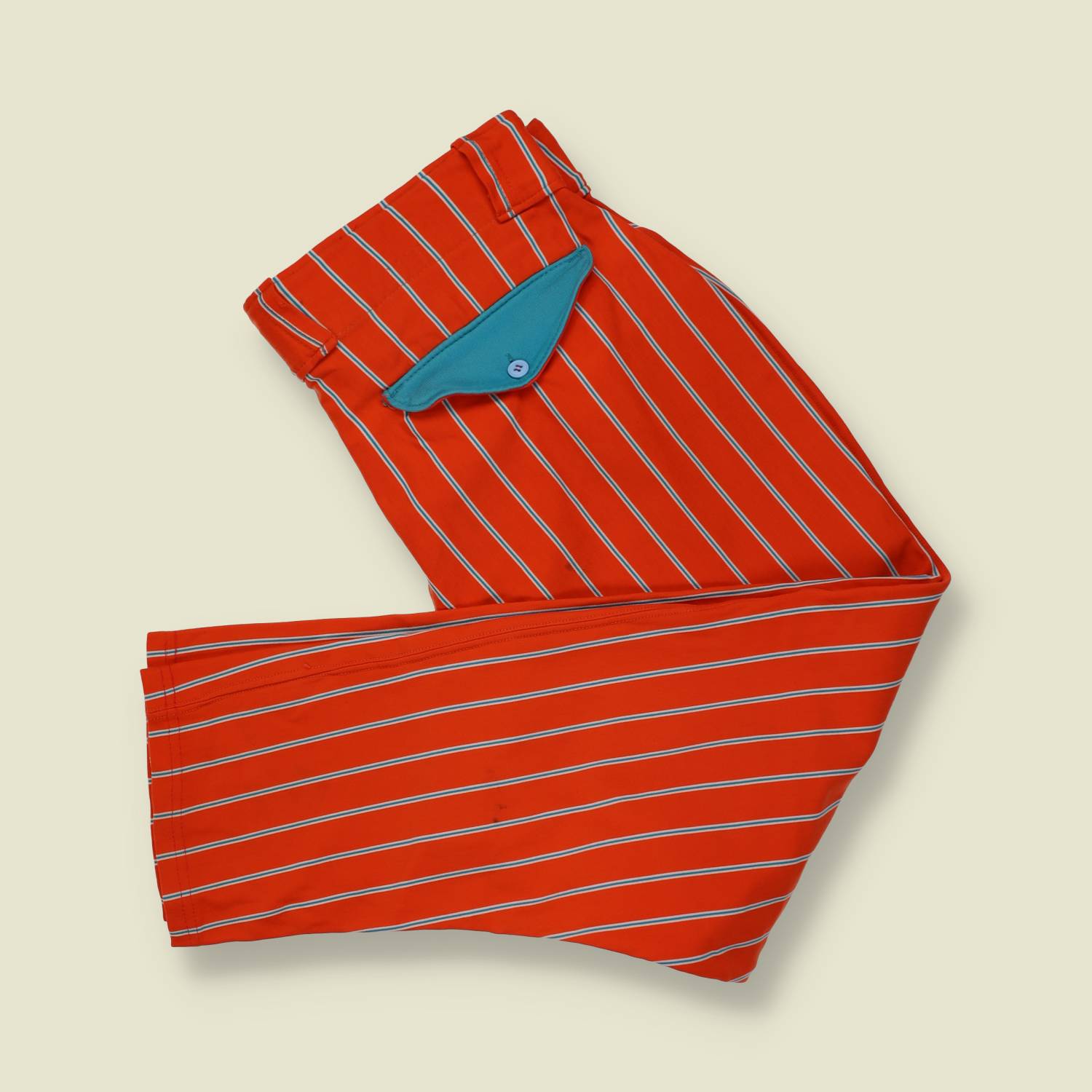 1970s | Southland | Striped Trousers | Orange - w36