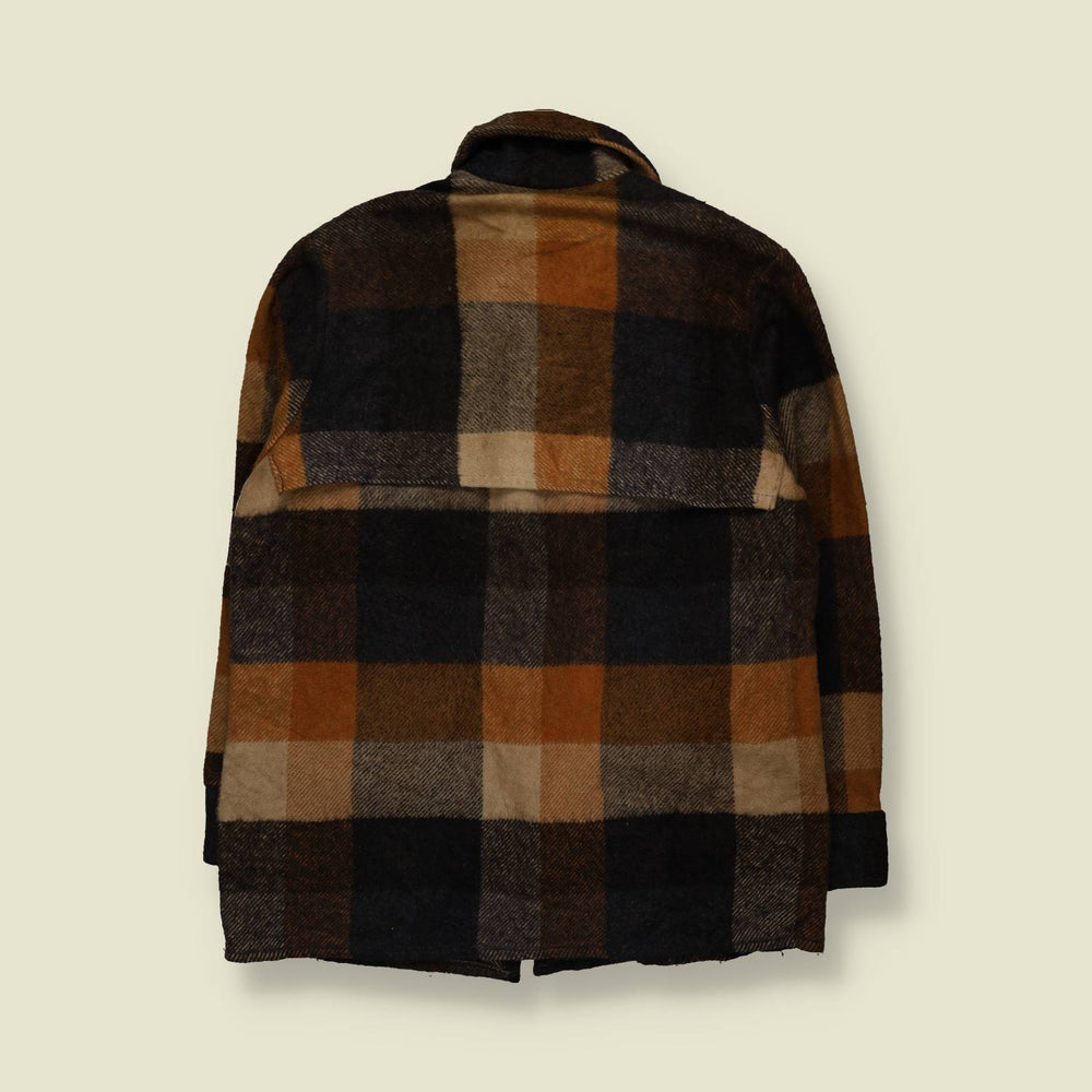 1960s | Regent | Plaid Hunting Jacket | Brown, Black & Tan - L