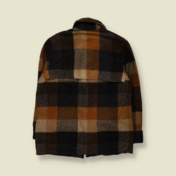 1960s | Regent | Plaid Hunting Jacket | Brown, Black & Tan - L