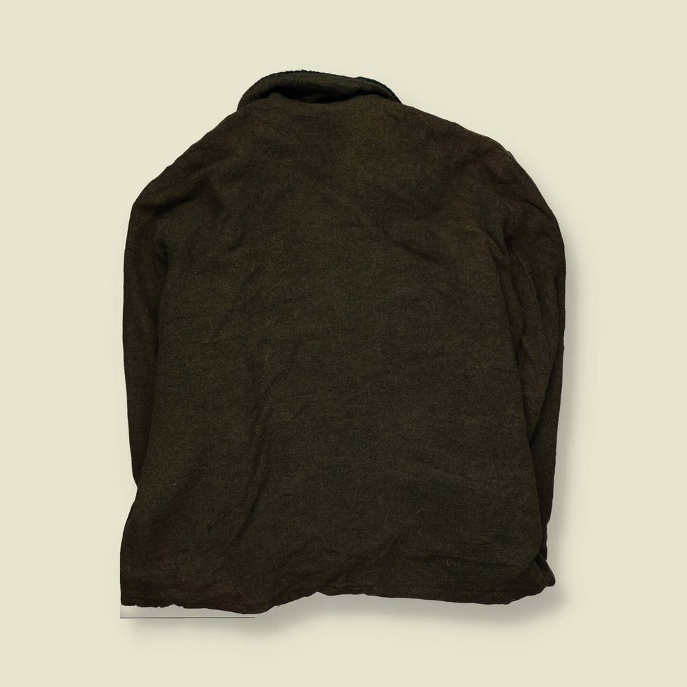 1960s | Wool Zip Coat | Brown - 4XL