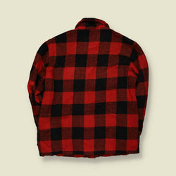 1970s | Sears | Buffalo Plaid Lumberjack Jacket | Red & Black - M