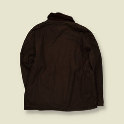 1980s | Outdoor Cord Collar Jacket | Brown - XL