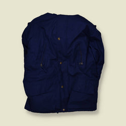 1990s | Eddie Bauer | Puffer Coat | Navy - XL
