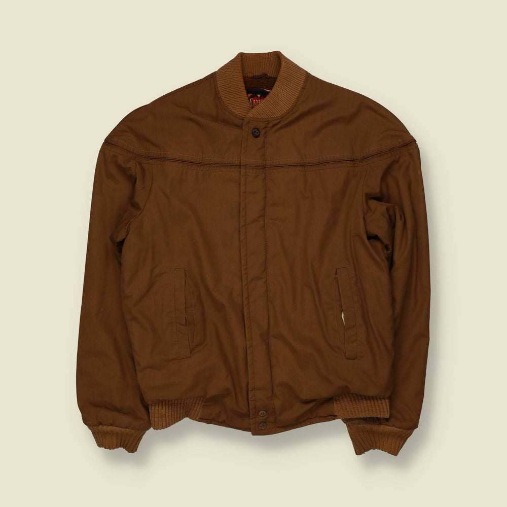 1960s | Campus | Bomber Jacket | Brown - M