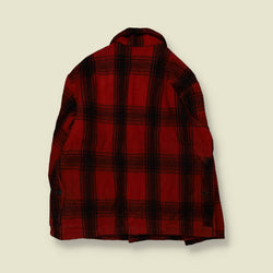 1950s | Skagway Sportswear | Plaid Mackinaw Jacket | Red & Black - XXL