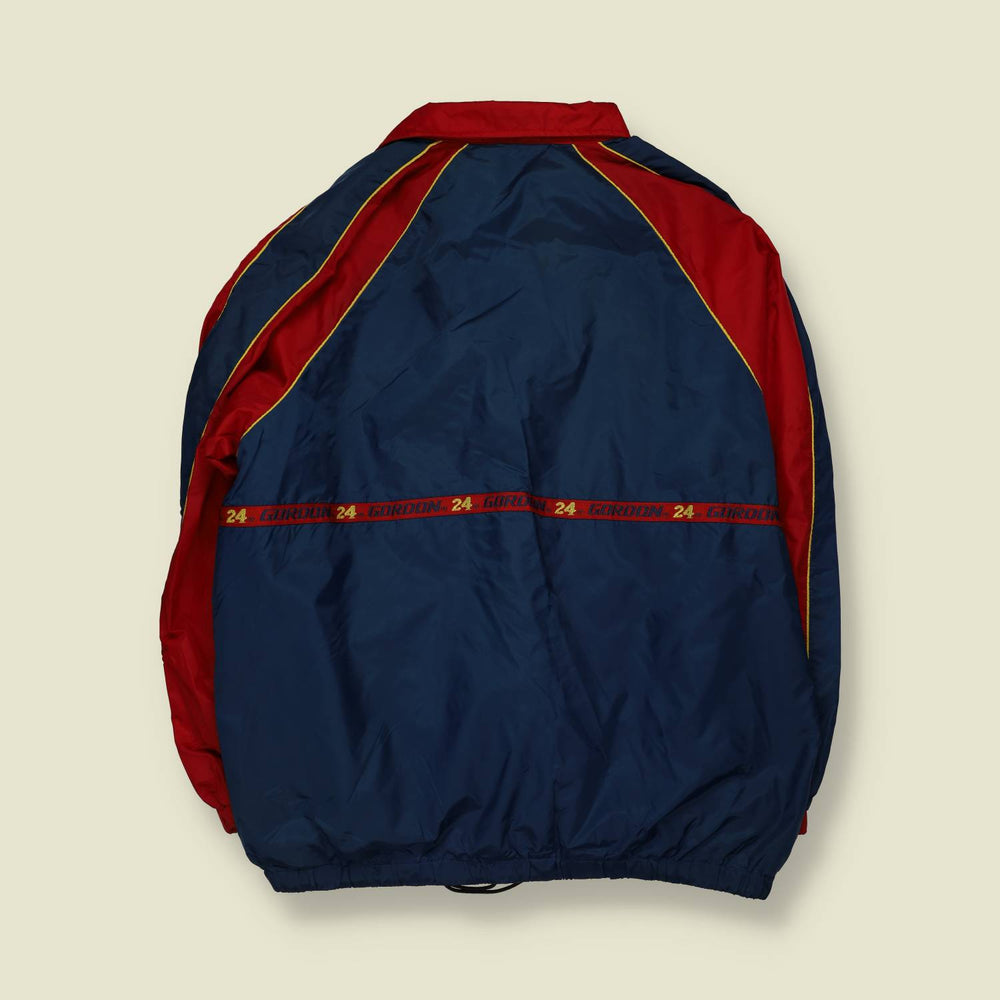 1990s | DuPont Motorsports | NASCAR Nylon Racing Jacket | Navy & Red - XL