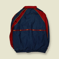 1990s | DuPont Motorsports | NASCAR Nylon Racing Jacket | Navy & Red - XL