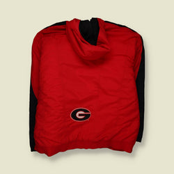 1990s | Nike | Georgia Hooded Jacket | Red & Black - S