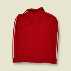 1970s | Adidas | Three Stripe Track Jacket | Red & White - XS