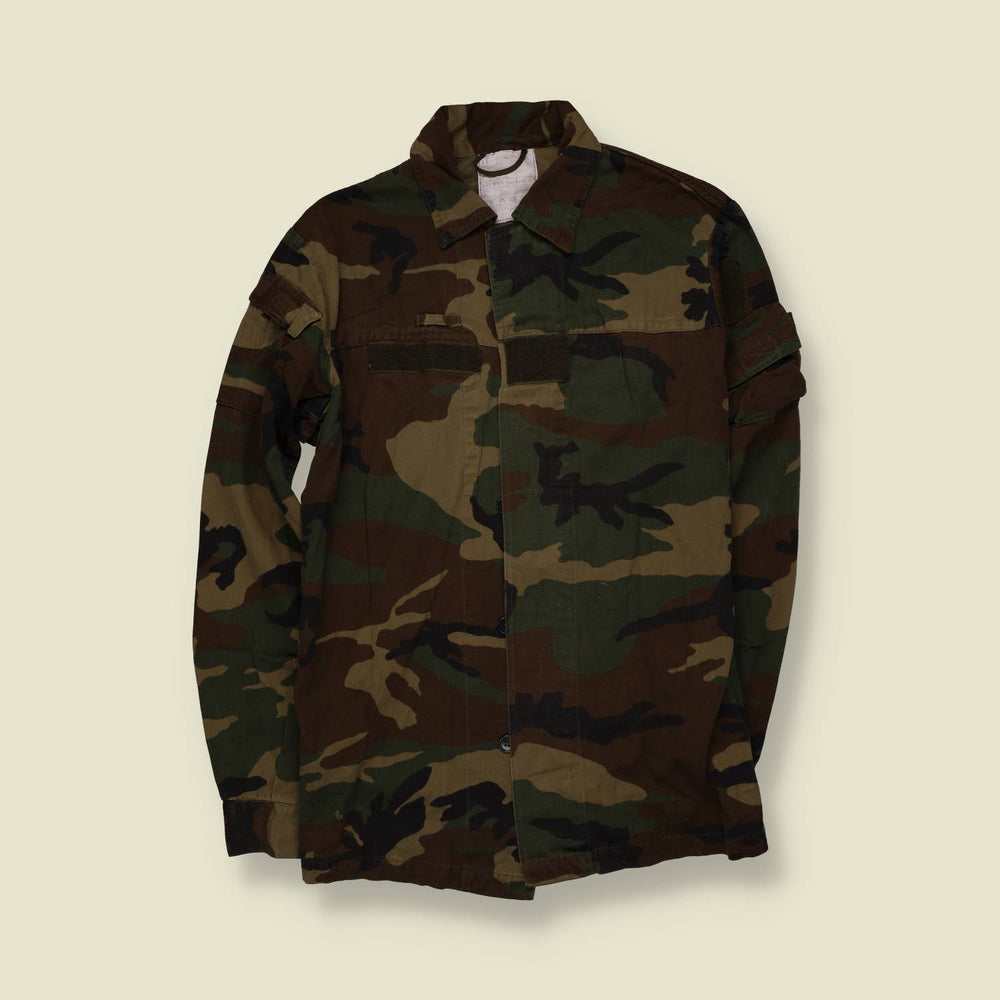 1997 | Italian Military | Thin Woodland Camo Field Jacket | Green & Brown - M
