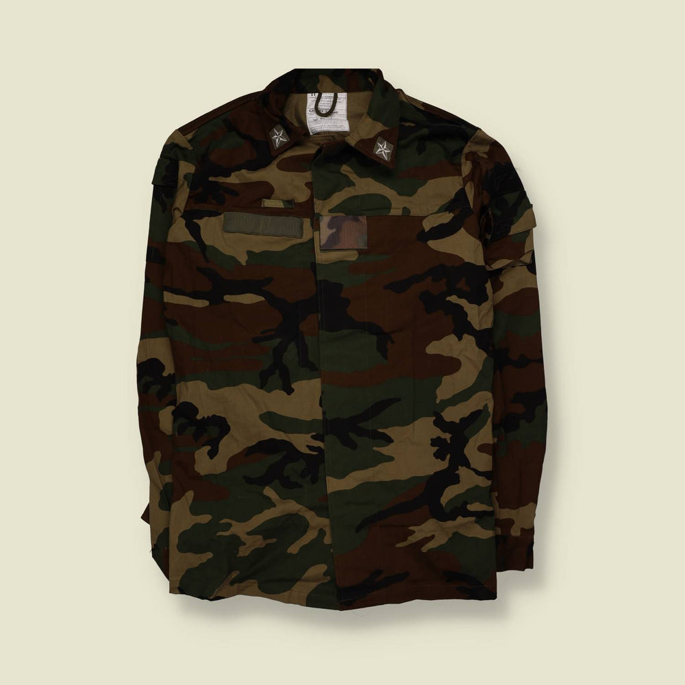 2001 | Italian Military | Thin Woodland Camo Field Jacket | Green & Brown - M