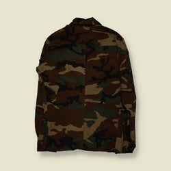 2001 | Italian Military | Thin Woodland Camo Field Jacket | Green & Brown - M