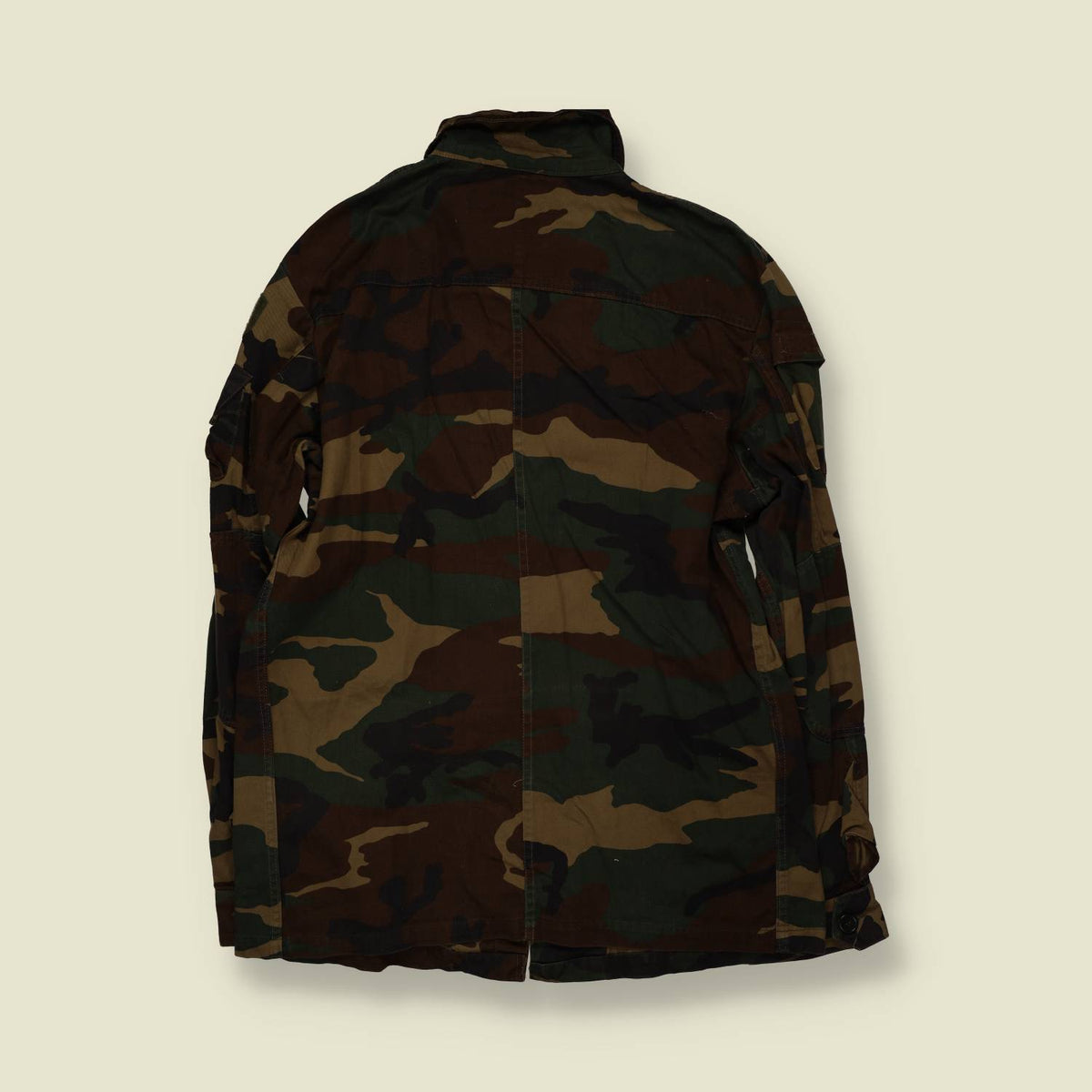 1996 | Italian Military | Thin Woodland Camo Field Jacket | Green & Brown - L