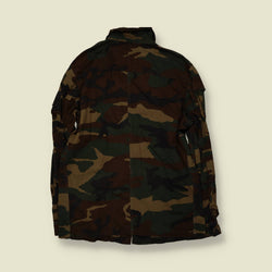 1996 | Italian Military | Thin Woodland Camo Field Jacket | Green & Brown - L