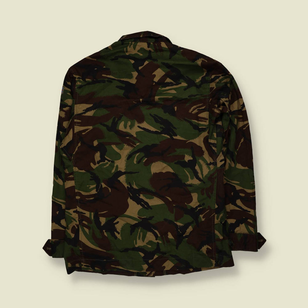 1990s | British Military | Thin DPM Jungle Camo Jacket | Green & Brown - S