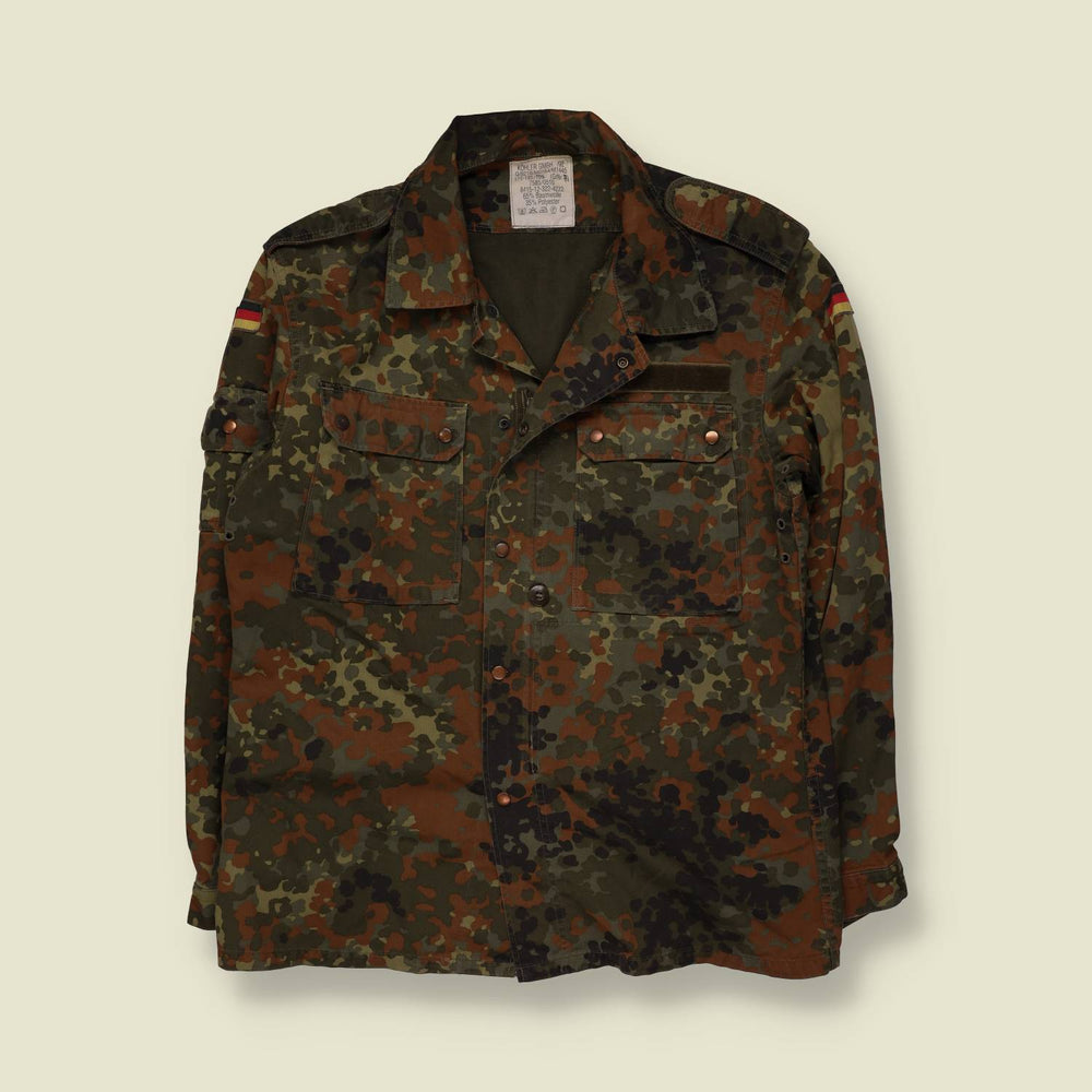 1992 | Bundeswehr | Flecktarn Field Shirt | Green & Brown - S