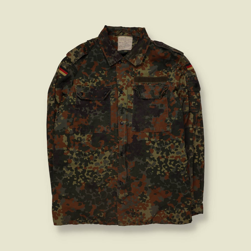 1997 | Bundeswehr | Flecktarn Field Shirt | Green & Brown - S