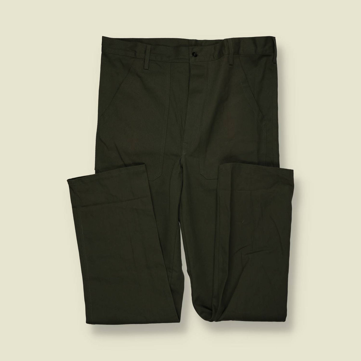 1990s | Military Cargo Trousers | Olive - w36