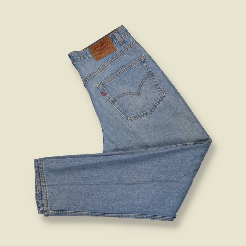 1980s | Levi’s | Made In USA 550 Jeans | Light Blue - w36