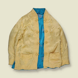 1980s | Reversible Silk Kimono Jacket | Blue - 12