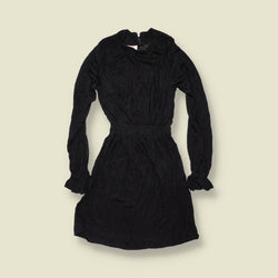 1970s | TGL | Deadstock Long Sleeve Mini Dress | Black - 2