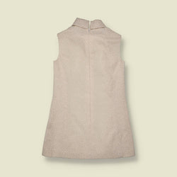 1960s | High Neck Party Dress | Cream - 8