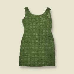 1990s | Crochet Mini Dress | Green - 8