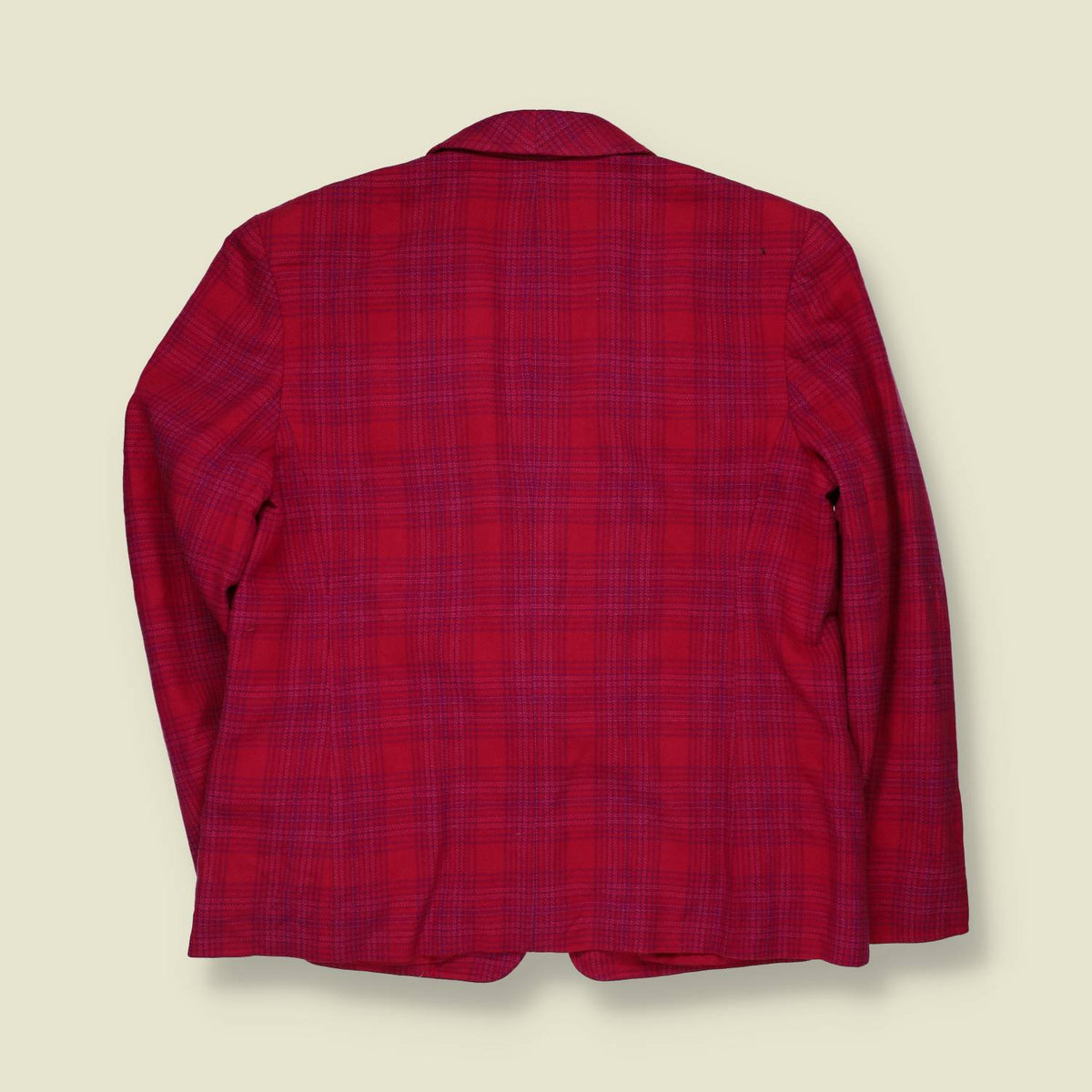1980s | Pendleton | Virgin Wool Plaid Blazer | Red - 12