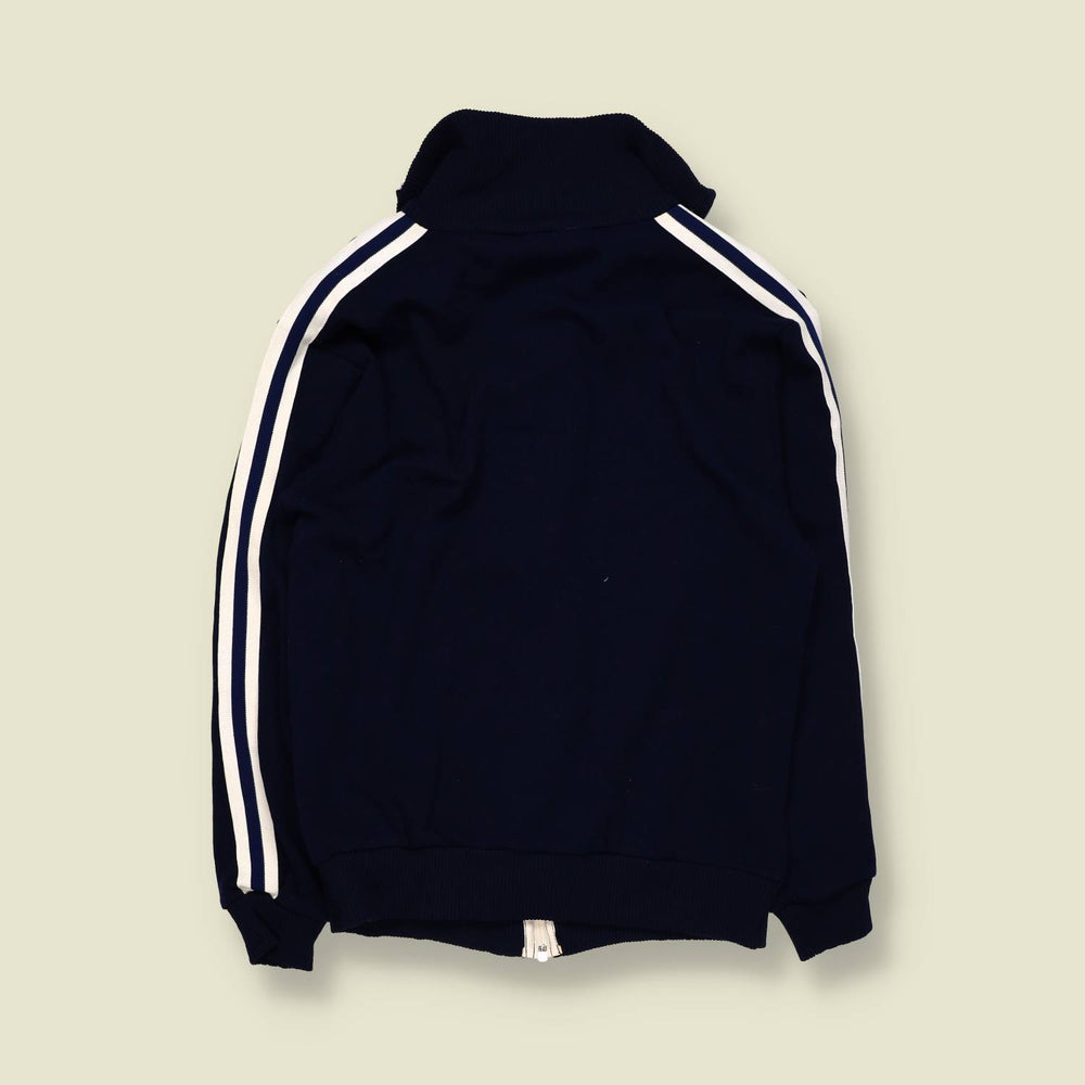 1970s | Sports Track Jacket | Polyester | Navy - XXXS