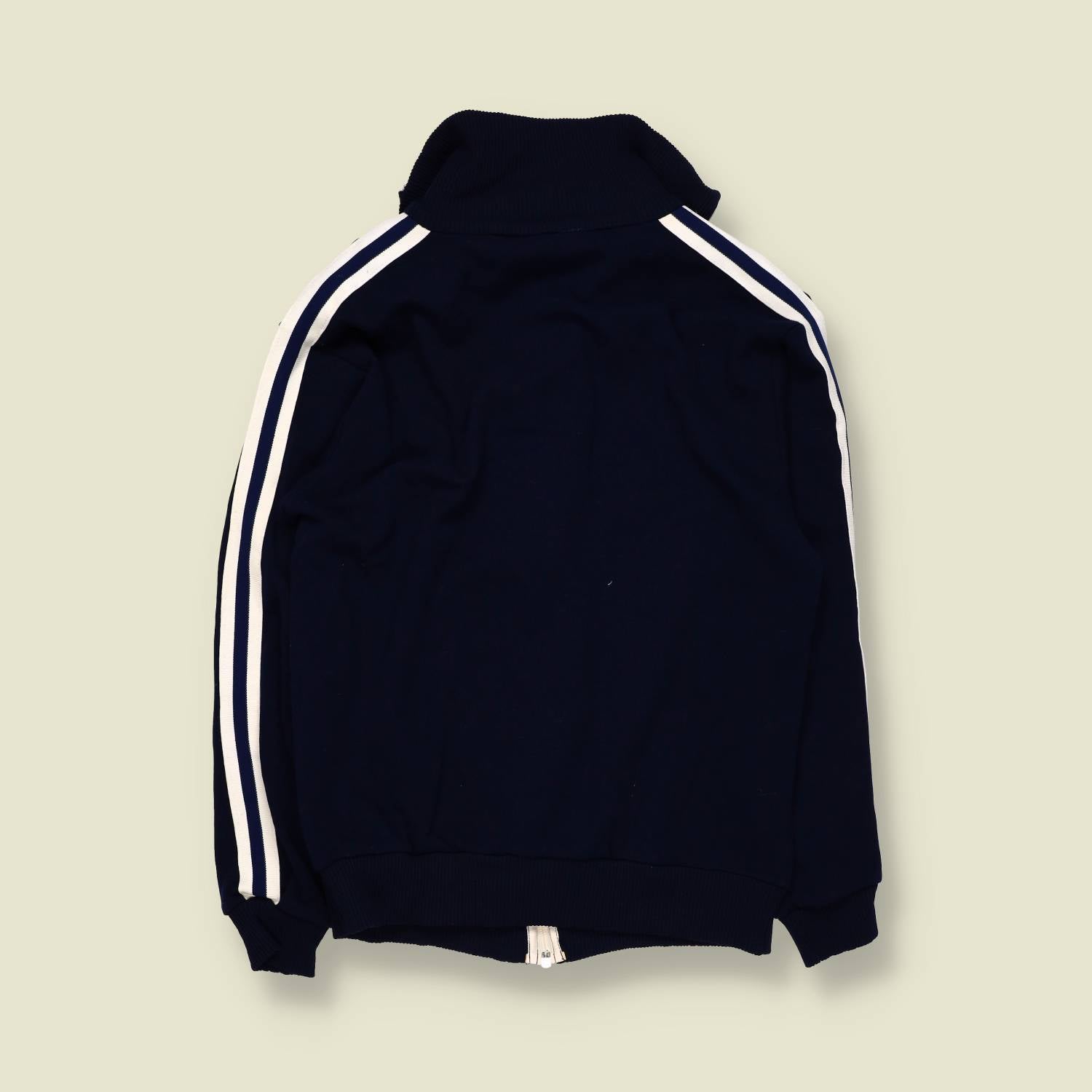 1970s | Sports Track Jacket | Polyester | Navy - XXXS