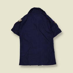 1980s–1990s | Boy Scouts Of America | Short Sleeve Uniform Shirt | Dark Blue – XXXS