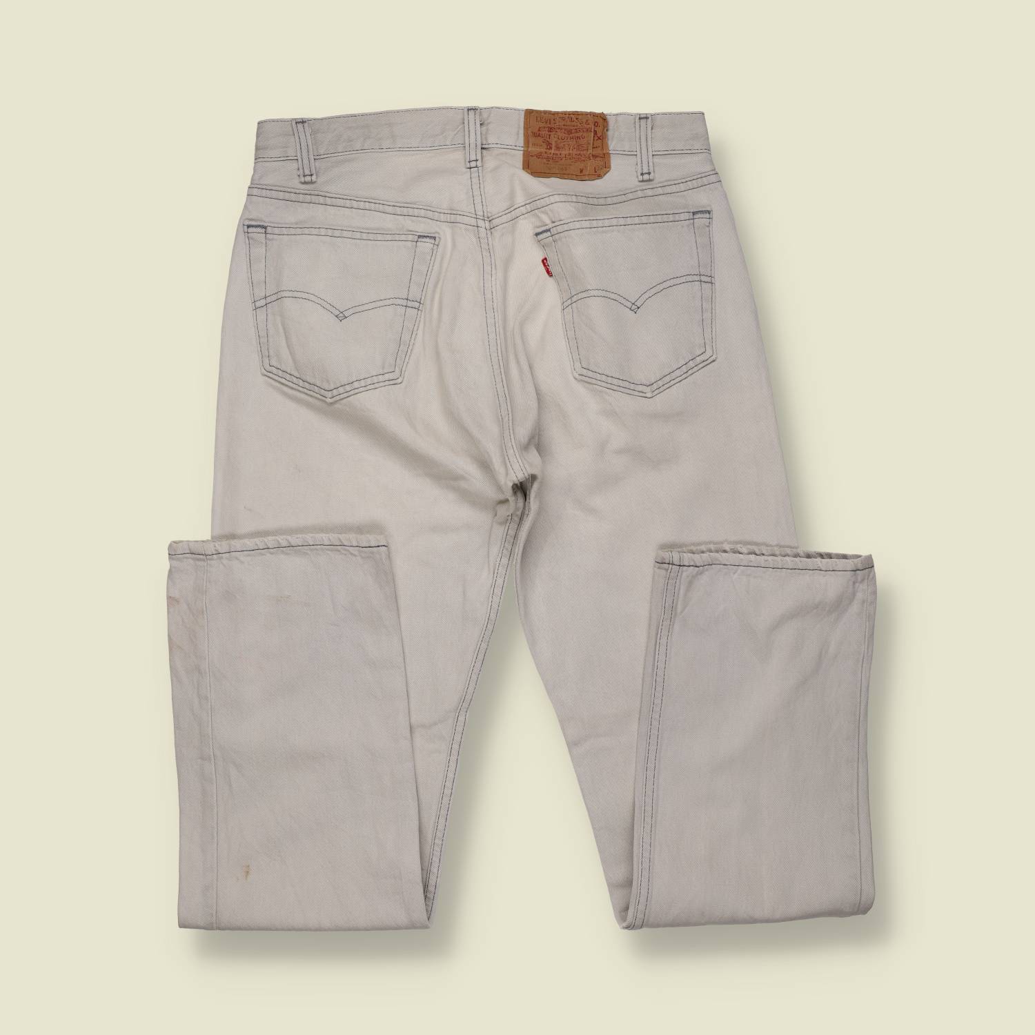 1980s–1990s | Levi’s 501 | Made in USA | Original Denim Jeans | Faded Stone – w30