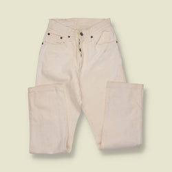 1980s–1990s | Levi’s 501 | Made in USA | Original Denim Jeans | Off White – w24