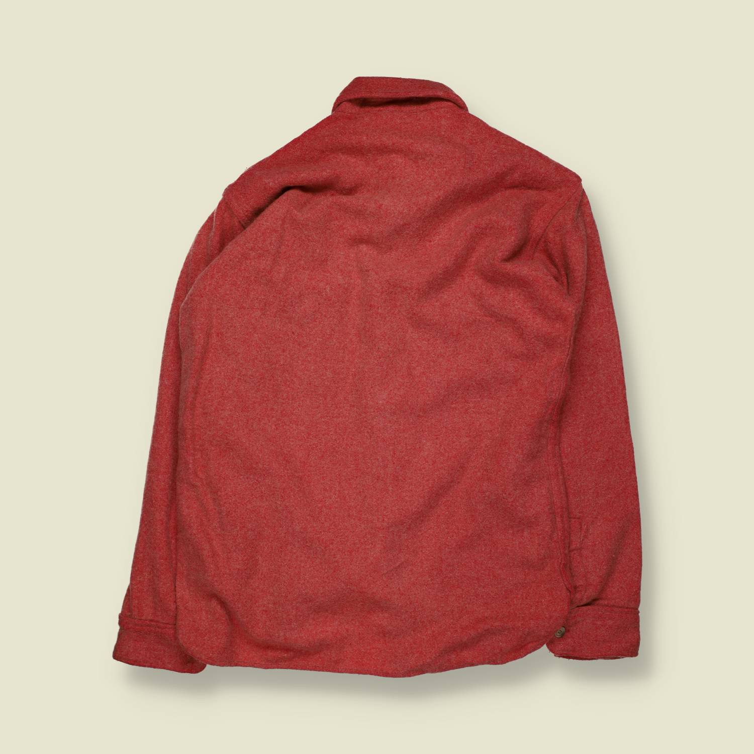 1980s–1990s | Woolrich | Wool Overshirt | Red | Made in USA – S