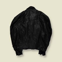 1980s | Akaso | Leather Western Jacket | Black - XXL