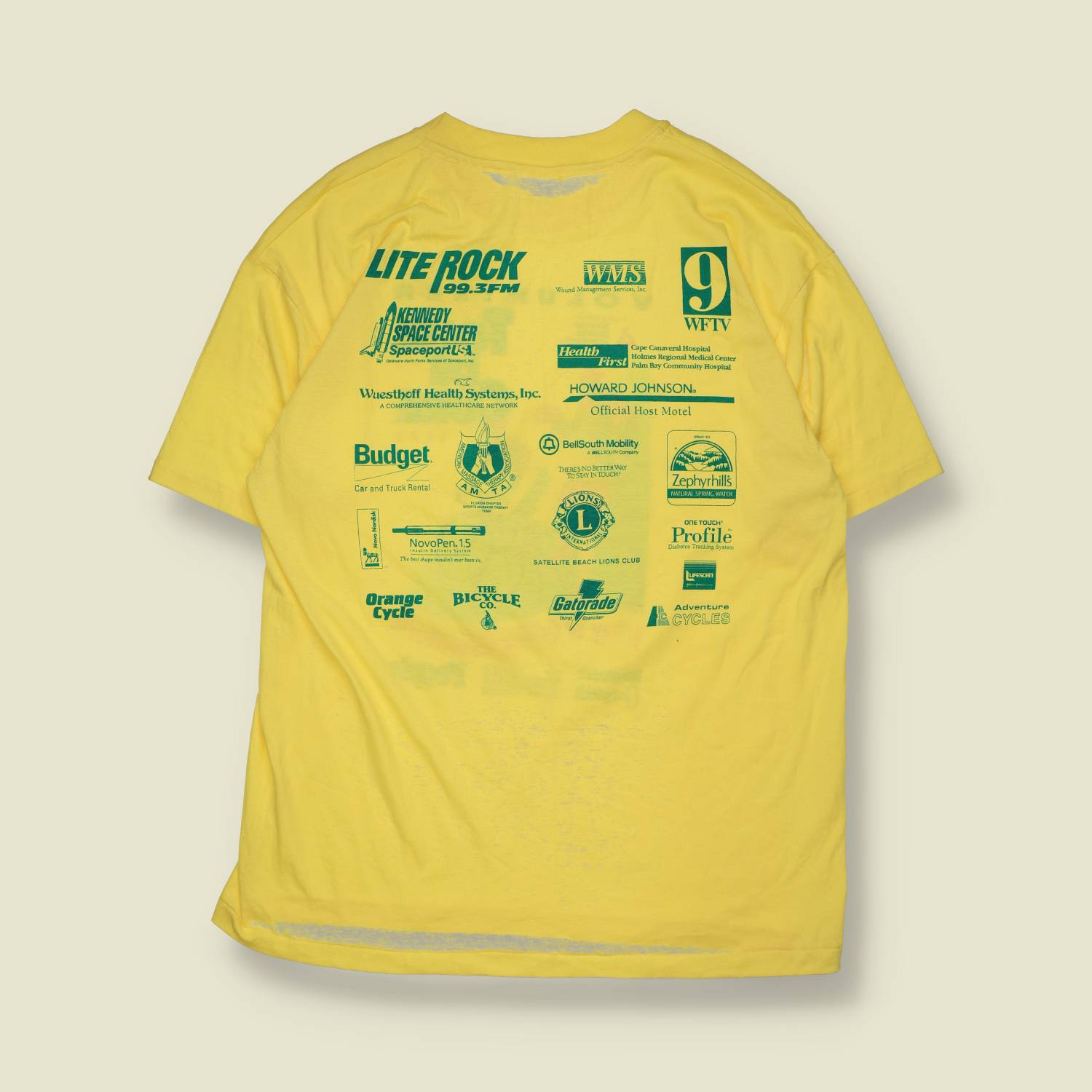 1996 | Tour de Cure | Volunteer Event T-Shirt | Yellow – L