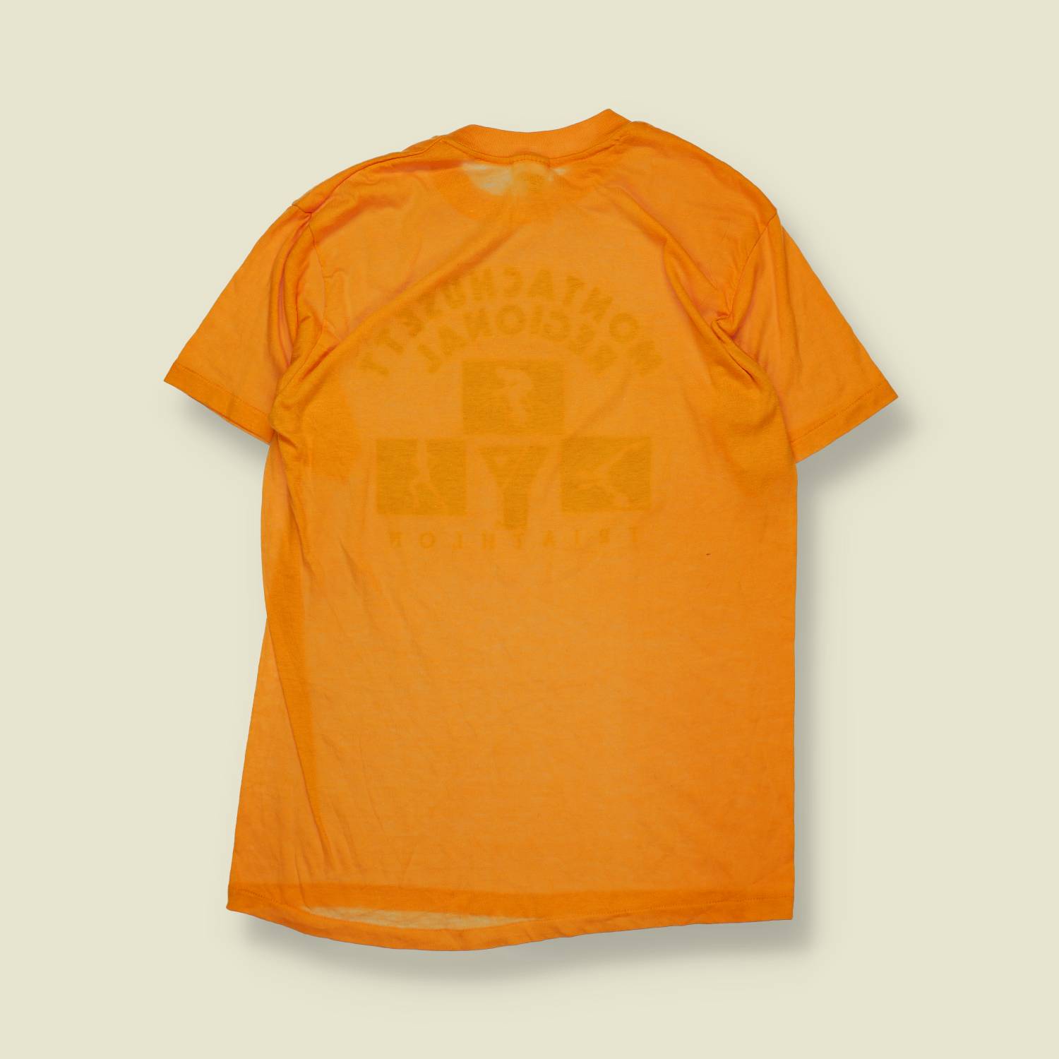 1970s | Stedman | Montachusett Regional Triathlon T-Shirt | Orange – S