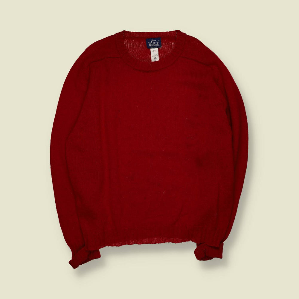 1980s | Woolrich | Wool Knit Jumper | Red - XL/XXL