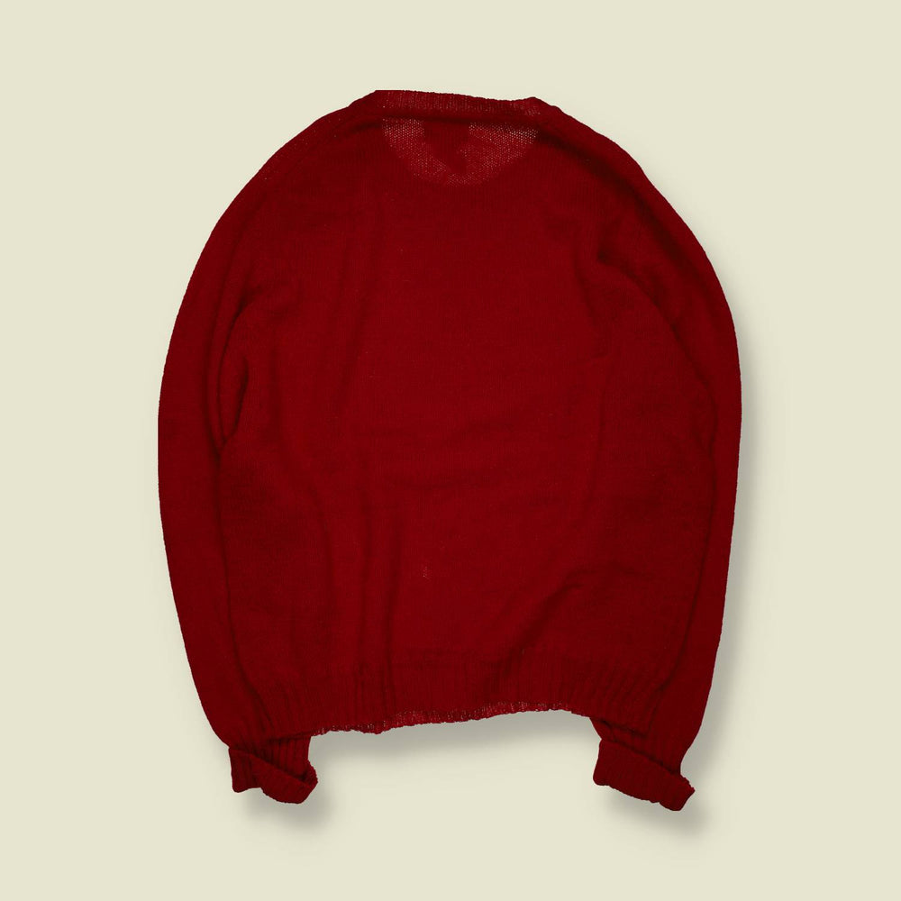 1980s | Woolrich | Wool Knit Jumper | Red - XL/XXL