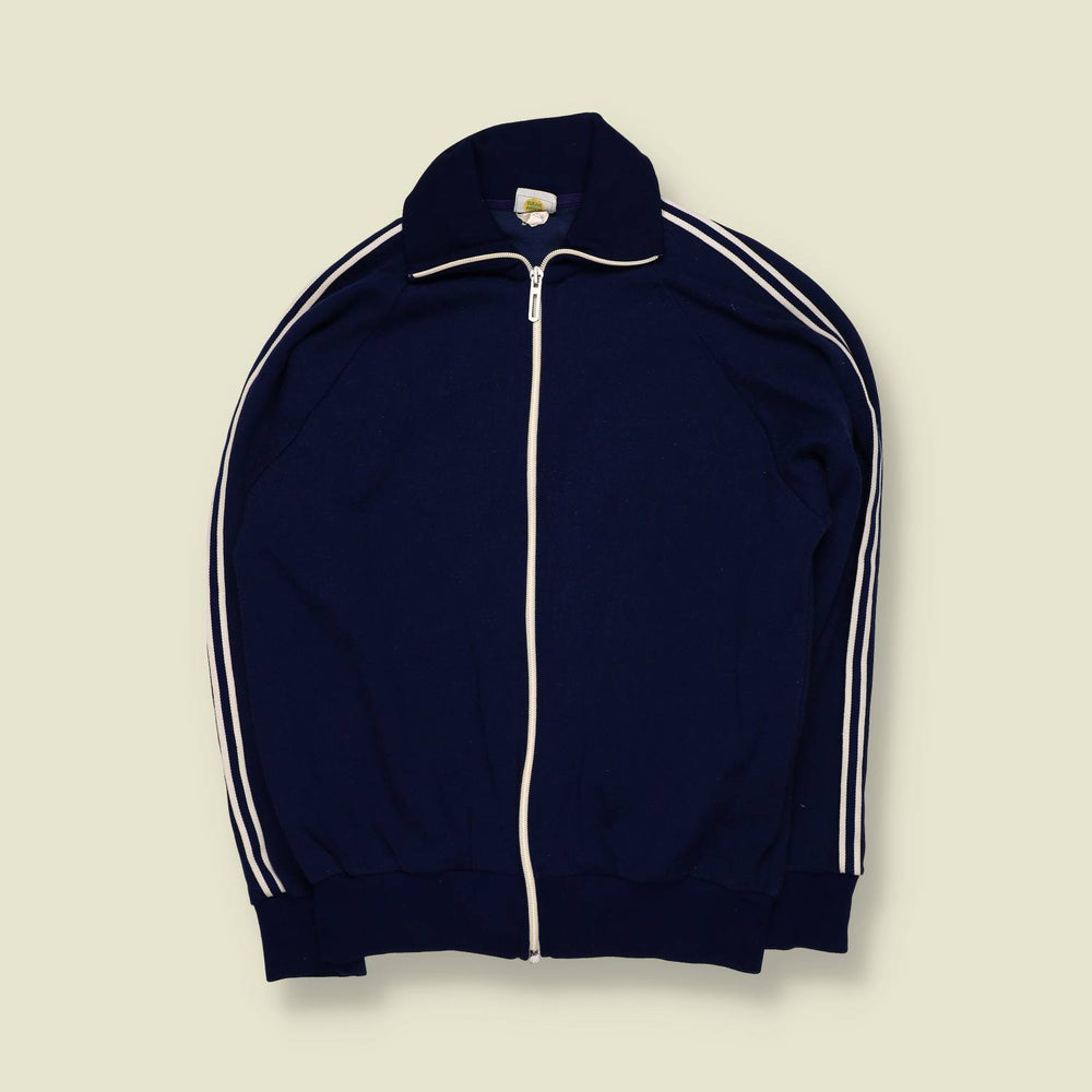 1970s | Helanico | Track Jacket | Zip Front | Navy Blue – XS