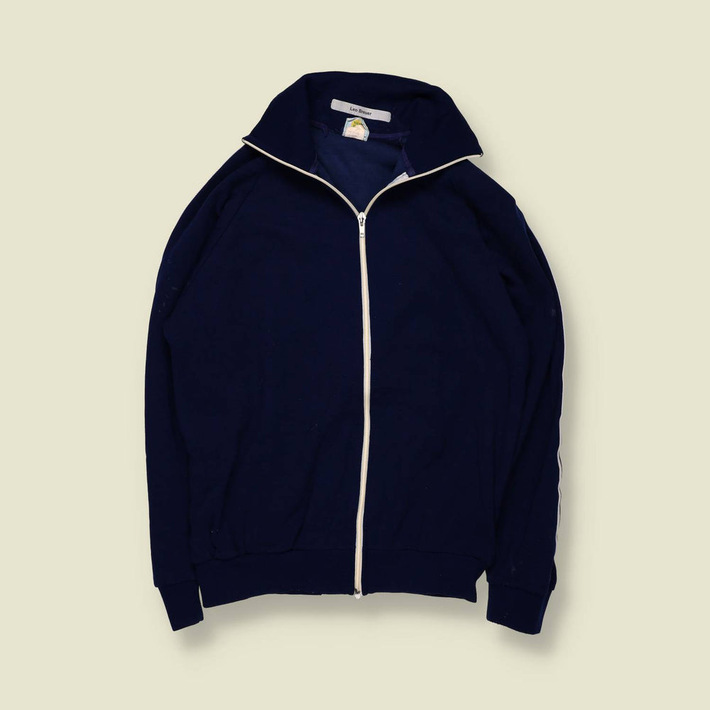 1970s | Helanca | Zip Front Polyester Track Top – XXS