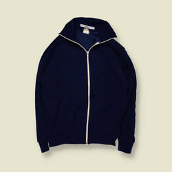 1970s | Helanca | Zip Front Polyester Track Top – XXS