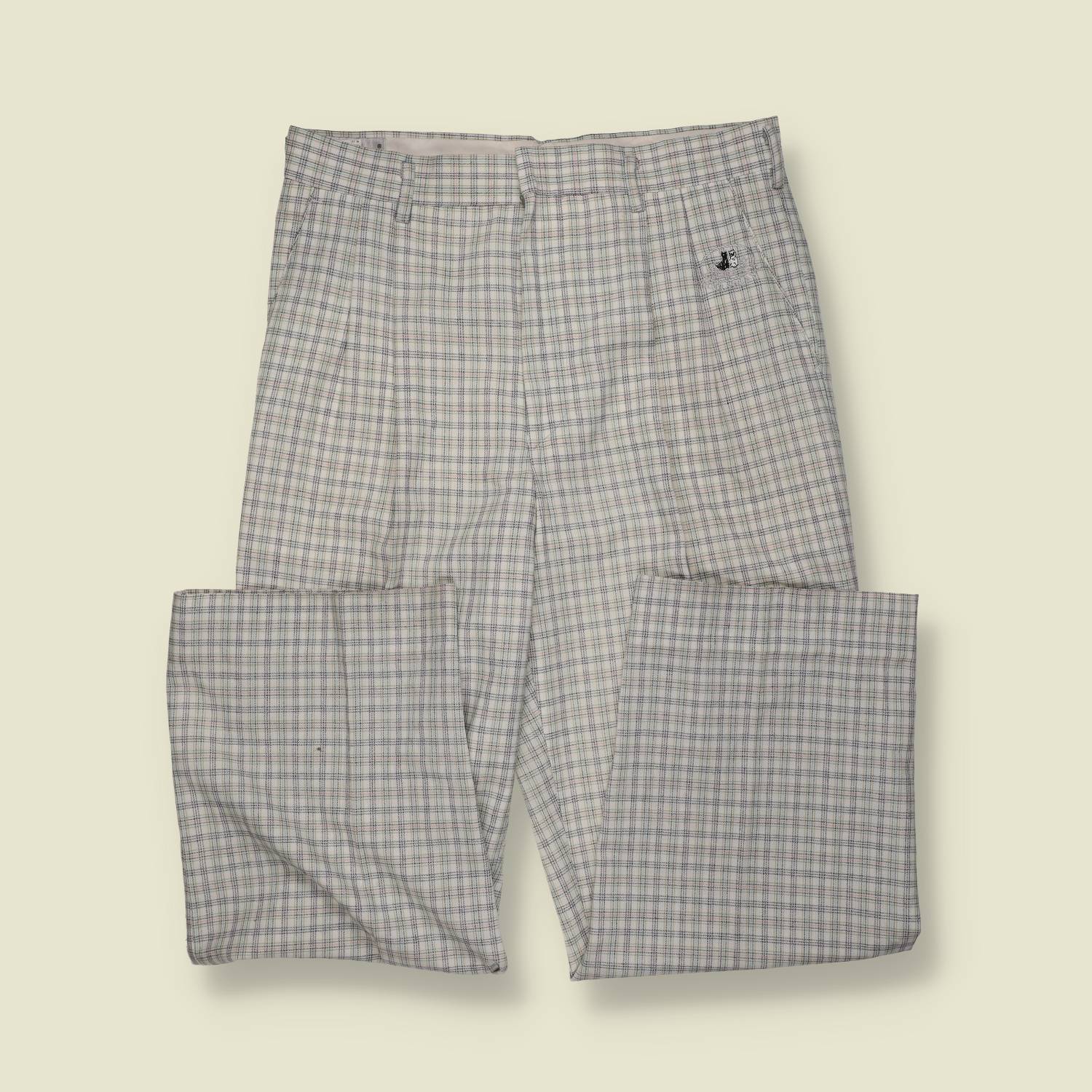 1970s | Unbranded | Check Trousers – w32