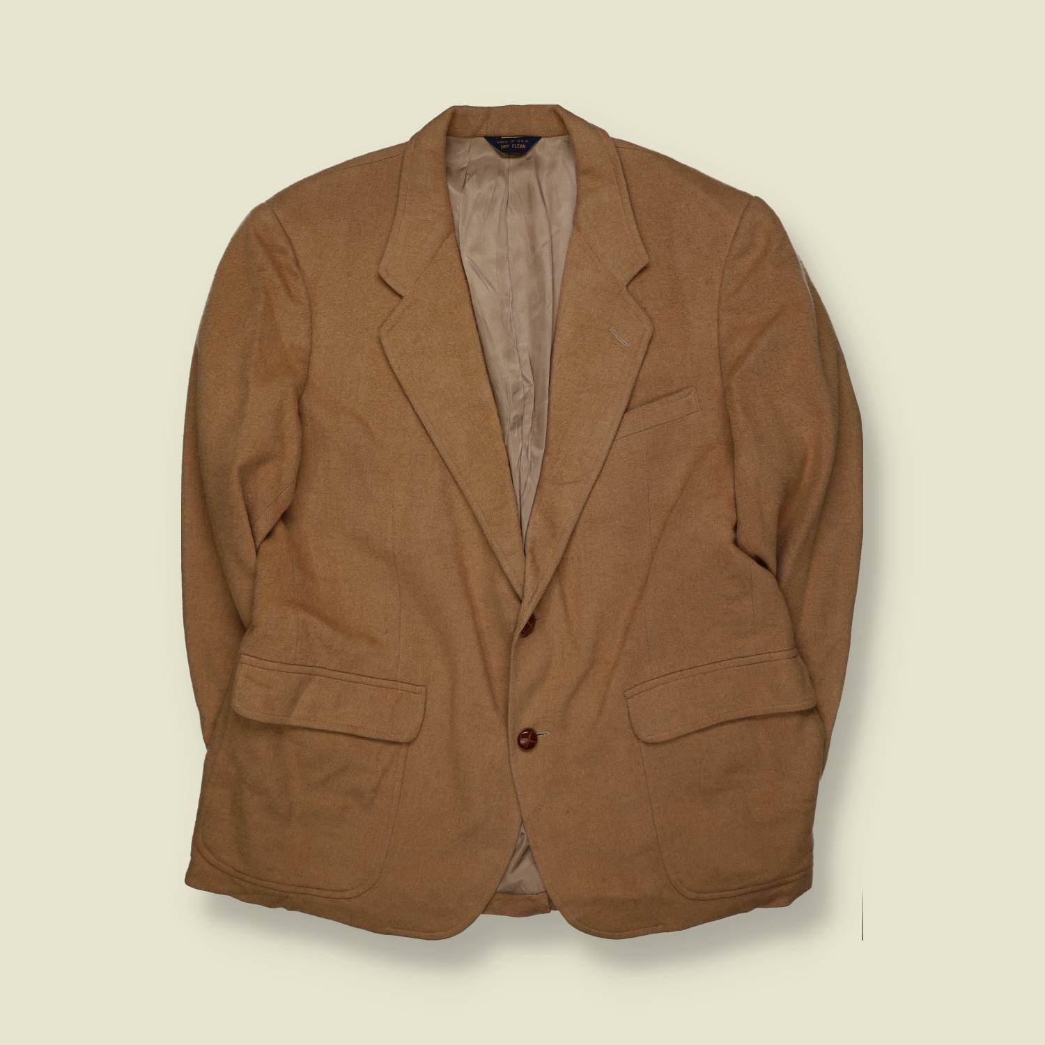1990s–2000s | Pendleton | Camel Hair Blazer – Tan - XL