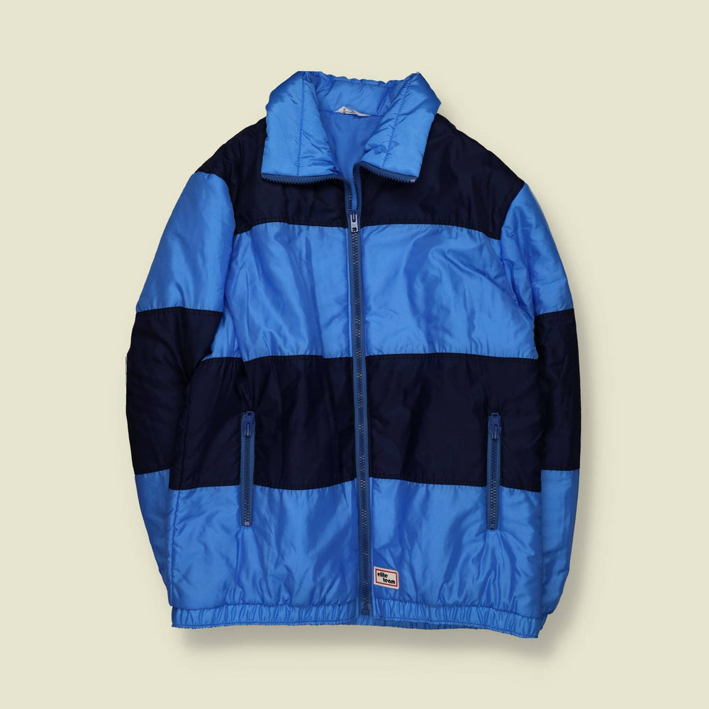 1970s | Elite Team | Padded ski jacket | Blue / Navy - L