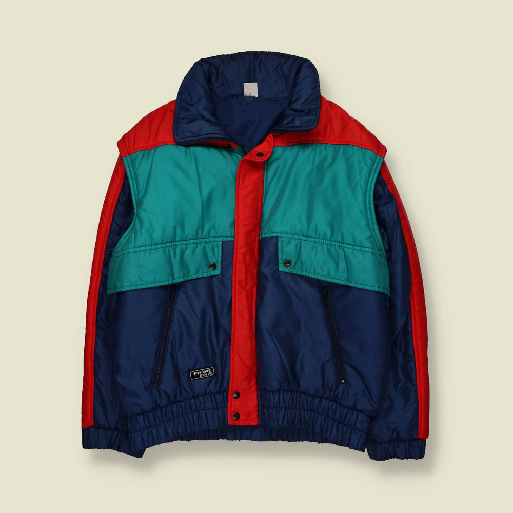 1970s–80s | Free Look | Padded ski jacket | Colourblock - L