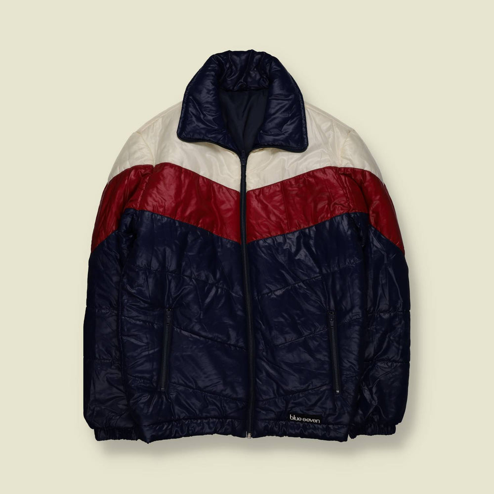 1970s | Blue Seven | Padded ski jacket | Navy / Red / White - S